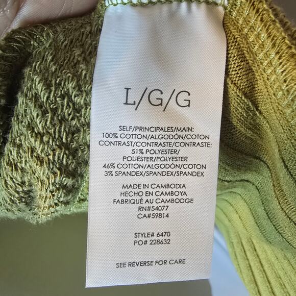 Cabi 6470 Road Trip Cotton‎ Jacket Womens Asymmetrical Zip Green Fall Size L - Picture 6 of 7